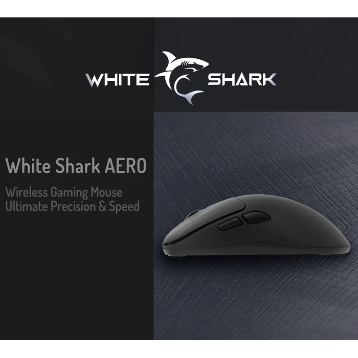 Ποντίκι Gaming White SharkAero Wgm-5015 5000dpi-10000dpi Via Software Black