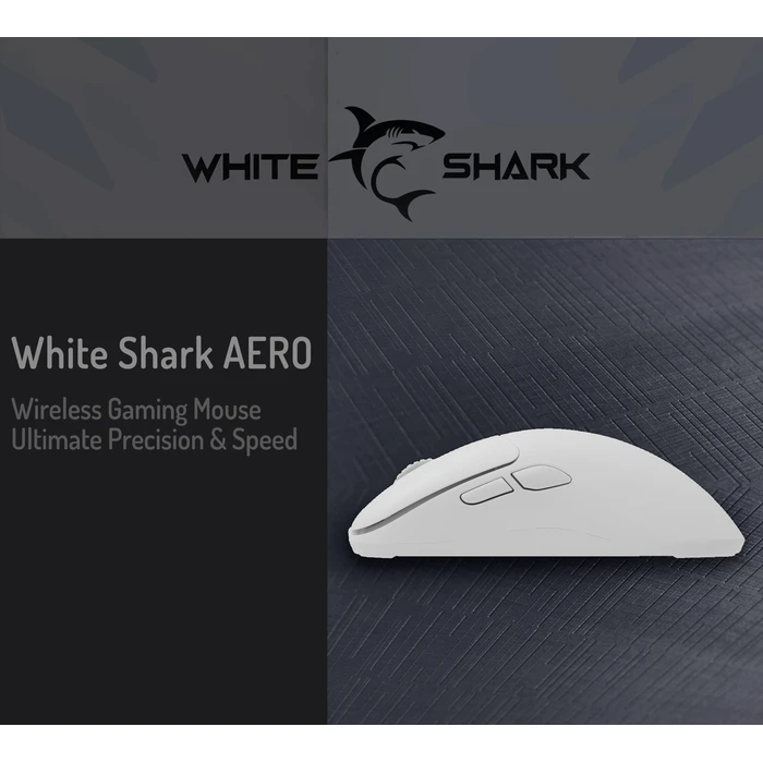Ποντίκι Gaming White SharkAero Wgm-5015 5000dpi-10000dpi Via Software White