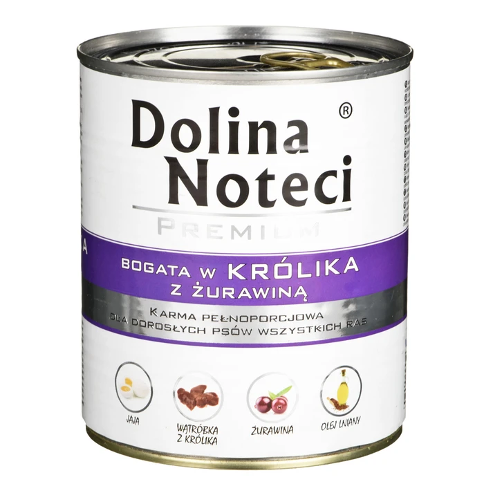 Υγρή Τροφή Σκύλων Dolina Noteci 5902921300052 moist Beef, Cranberry, Pork, Rabbit Adult 800 g