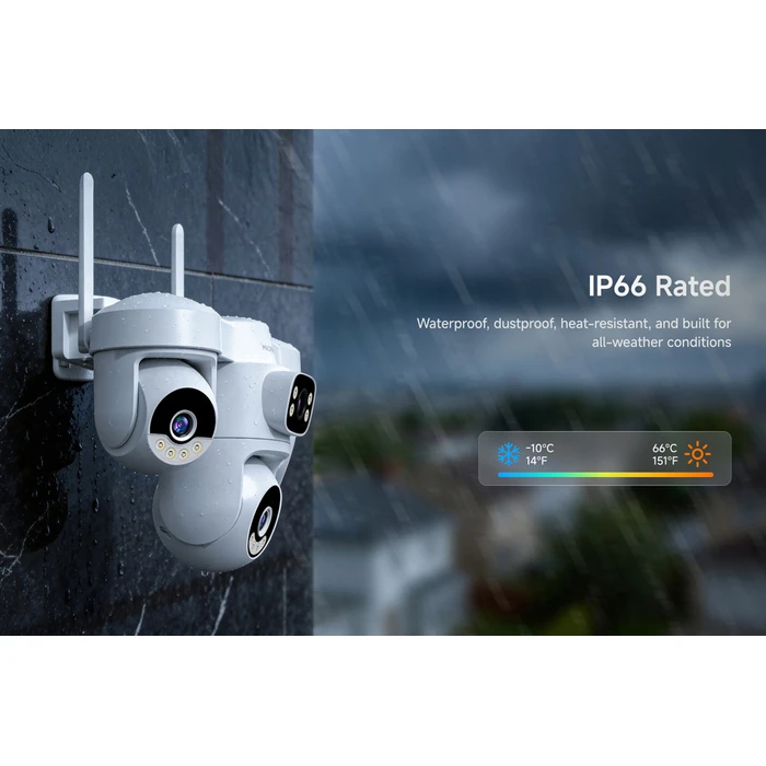 VSTARCAM AG623FR Smart Solar IP Camera – 4-Lens 3MP, 4G, PTZ, 12000mAh, IP66