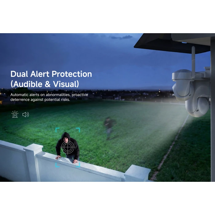 VSTARCAM AG623FR Smart Solar IP Camera – 4-Lens 3MP, 4G, PTZ, 12000mAh, IP66