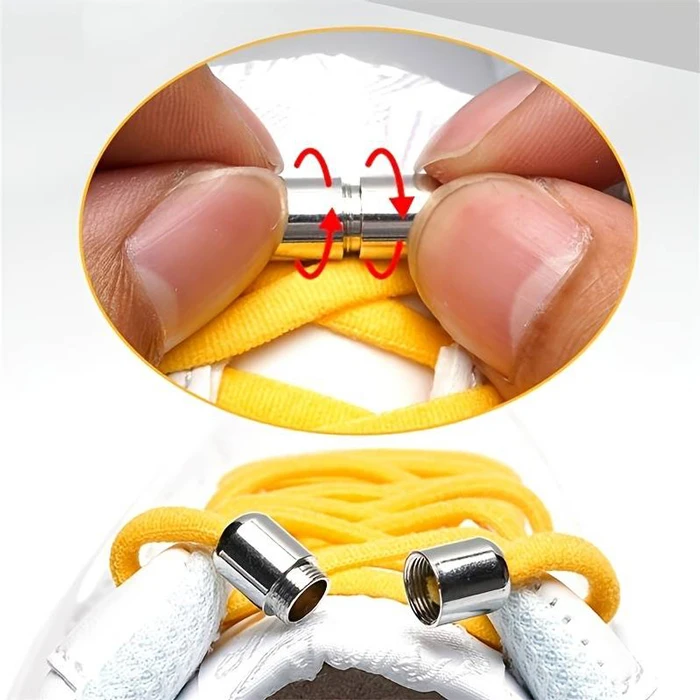 Σετ Ελαστικά Κορδόνια Ag841C με Βιδωτά Κλιπ, 1M, Καφέ