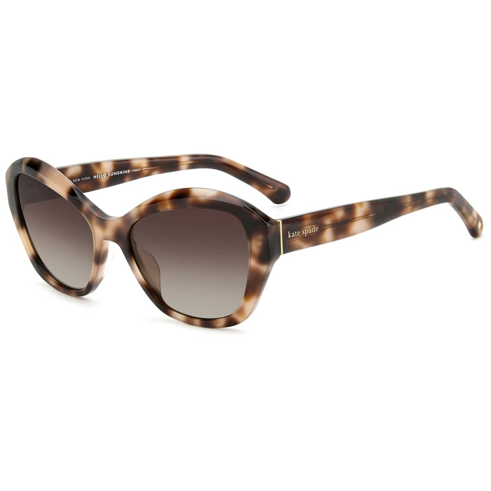 Kate Spade Women's Sunglasses AGLAIA-S-1EZ (Pink Acetate Frame, Brown Polarized Lenses)