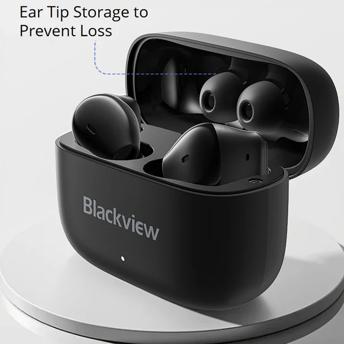 Blackview AirBuds 16 Bluetooth True Wireless Ακουστικά με Θήκη Φόρτισης - Μαύρα