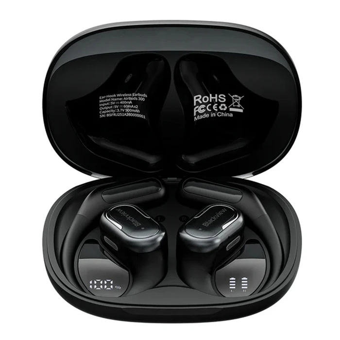 Blackview Headphones BT6 AirBuds 300 with Charging Dock Obsidian Black