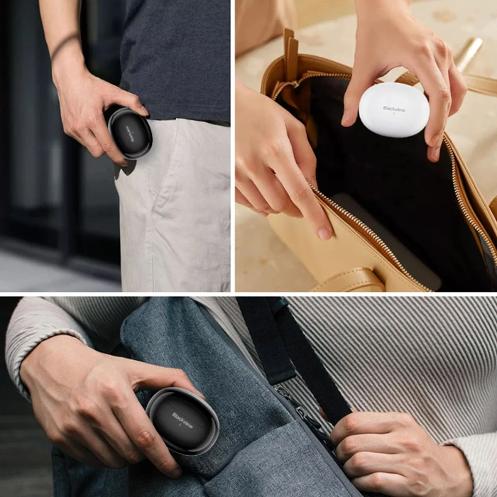 Bluetooth Handsfree Blackview Bt5.4 Enc With Ai Translate Function White