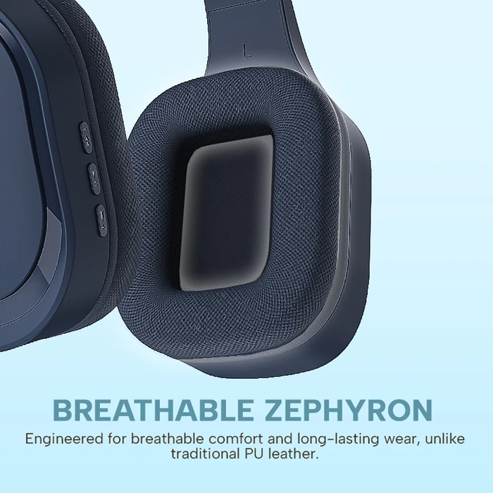 Sonic Gear Airphone 7 Wireless / Wired Over-Ear Headphones Navy (10 Hours)