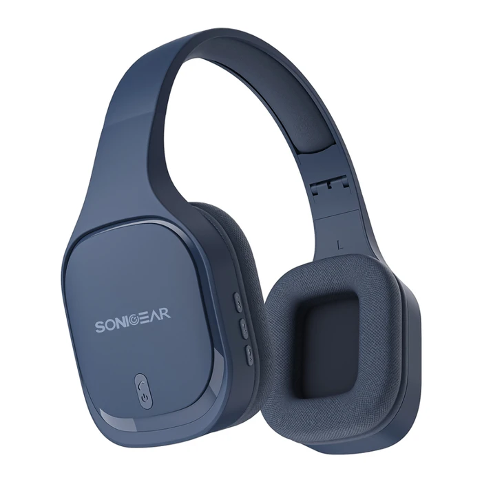 Sonic Gear Airphone 7 Wireless / Wired Over-Ear Headphones Navy (10 Hours)