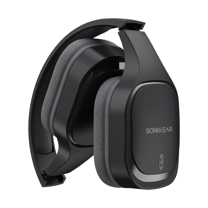 SonicGear Airphone 7 (2025) Wireless/Wired Over‑Ear Headphones – Graphite