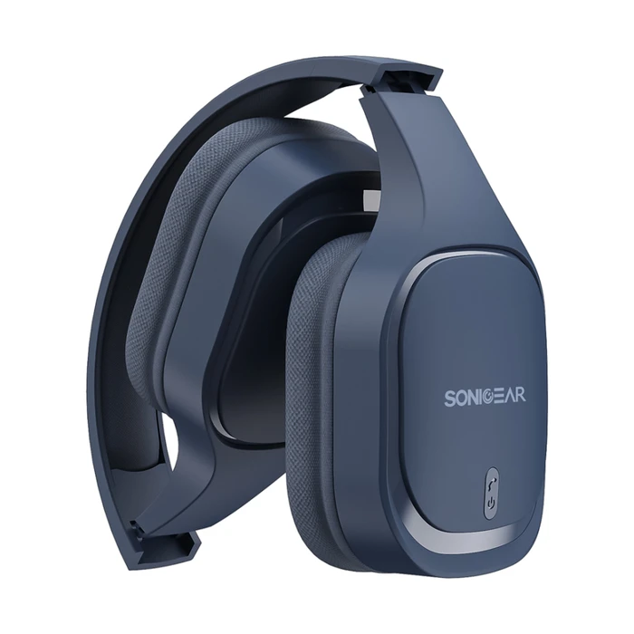 Sonic Gear Airphone 7 Wireless / Wired Over-Ear Headphones Navy (10 Hours)