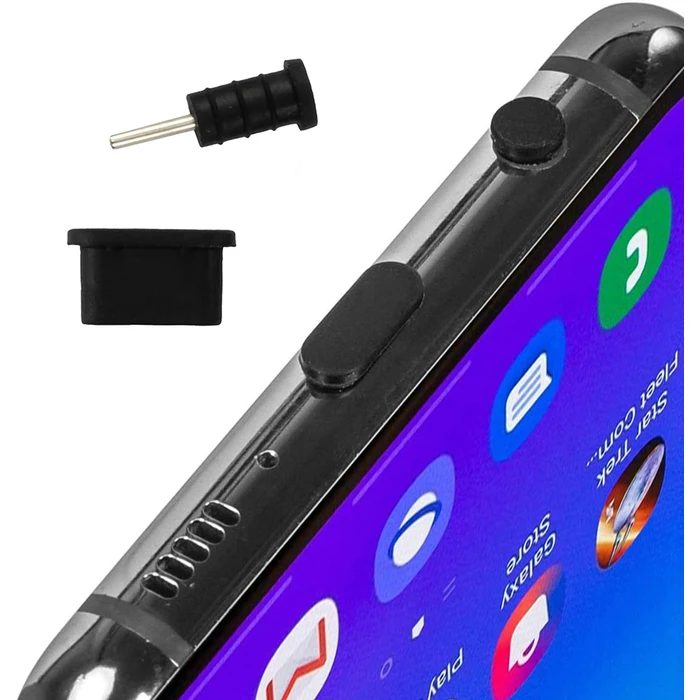 Σετ Καλύμματα Προστασίας Aptel για θύρα USB-C & 3.5mm AK327, Μαύρο, 10τμχ