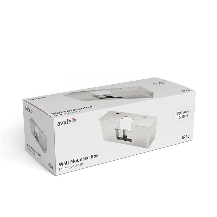 Κουτί Τοποθέτησης Λαμπτήρων Avide LED Καθρέφτη Chrome