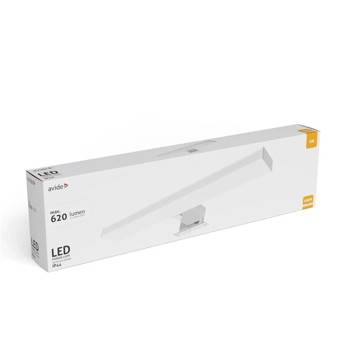 Φωτιστικό Καθρέφτη Avide LED Τετράγωνο Chrome 400mm NW 4000K 6W IP44