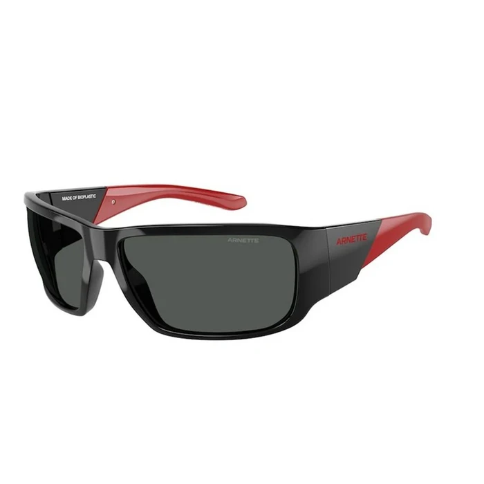 Arnette Men's Sunglasses AN4297-275387 – Black Injection Frame, Grey Lenses (64/16/125 mm)