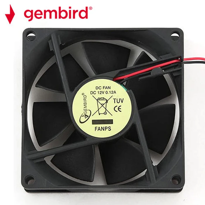 Ανεμιστηράκι Ψύξης Μικροηλεκτρονικών Gembird FAN for POWER SUPPLY 80x80x25mm