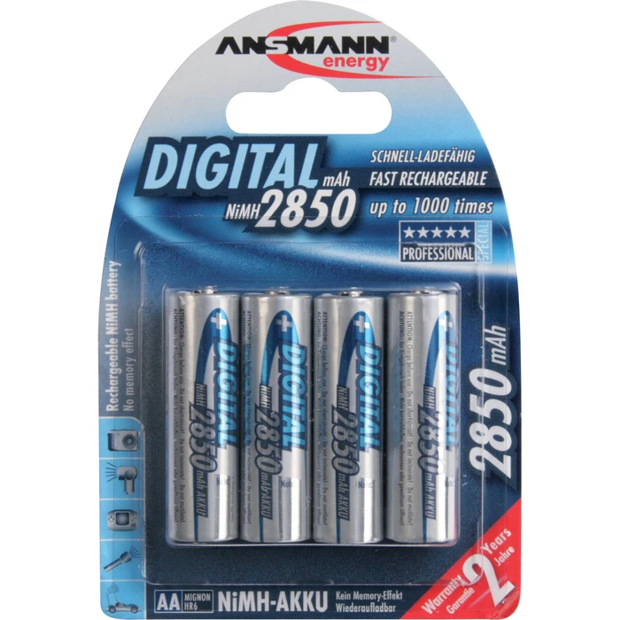 Μπαταρία Επαναφορτιζόμενη Ansmann AA NM 1.2V/ 2850mAh 1x4