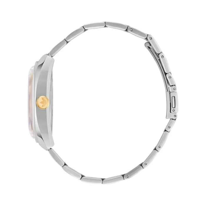 Γυναικείο Ρολόι Adidas Aofh23010 (39mm) Μεταλλικό Μπρασελέ Ασημί