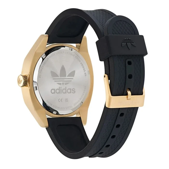 Ανδρικό Ρολόι Adidas Aofh23013 (39mm) Καουτσούκ Λουράκι Μαύρο