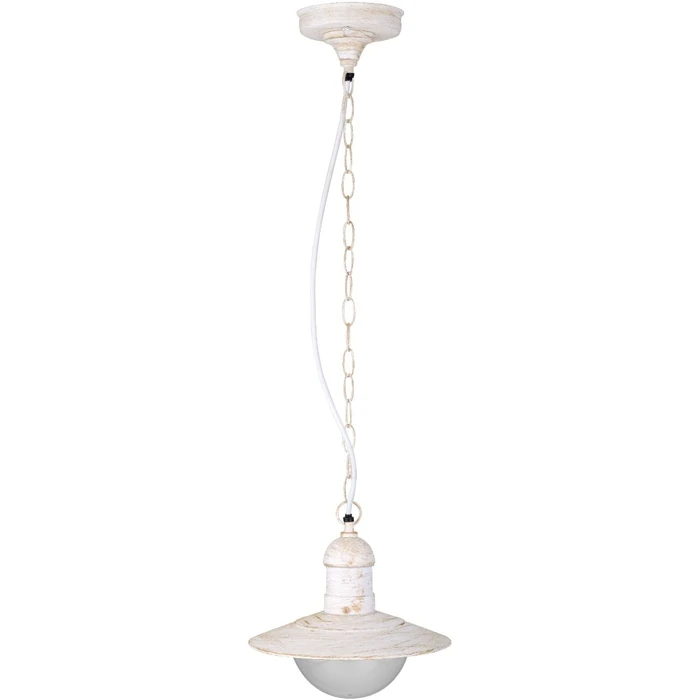 Εξωτερικό Φωτιστικό Avide Οροφής Imperial 1xE27 IP44 Αντίκ ʼσπρο