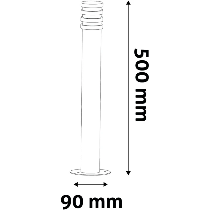 Εξωτερικό Φωτιστικό Avide Κήπου Sunset LED 1.5W Θερμό 500mm IP44 Ανθρακί