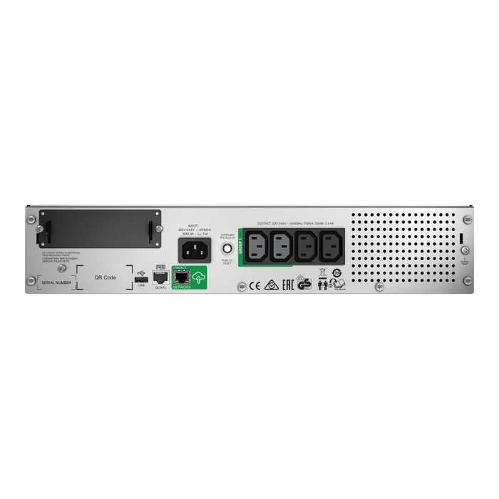APC Smart-UPS SMT750RMI2UC — 750 VA / 500 W Rackmount UPS, USB, IEC outlets, 230 V