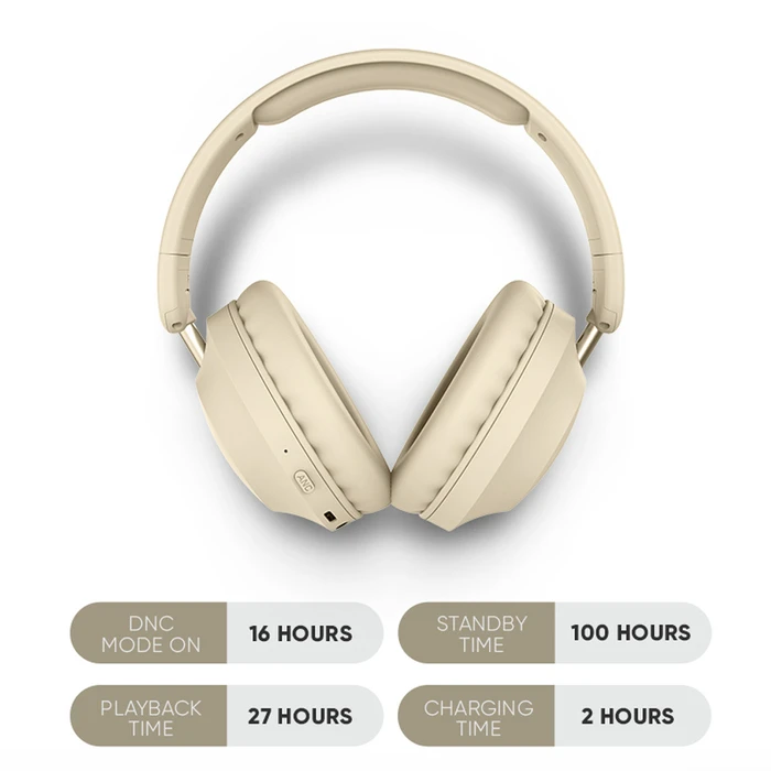 Ακουστικά Ασύρματα Sonic Gear Airphone Dnc 3000 Champagne