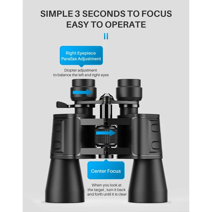 Κιάλια Apexel Aps-Pb10-30X50, 10X-30X Zoom, Φ 50Mm, Μαύρα