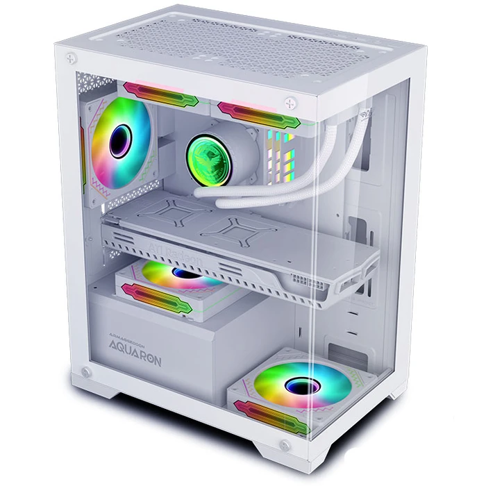 Κουτί Η/Υ Armaggeddon Gaming MATX AQUARON White