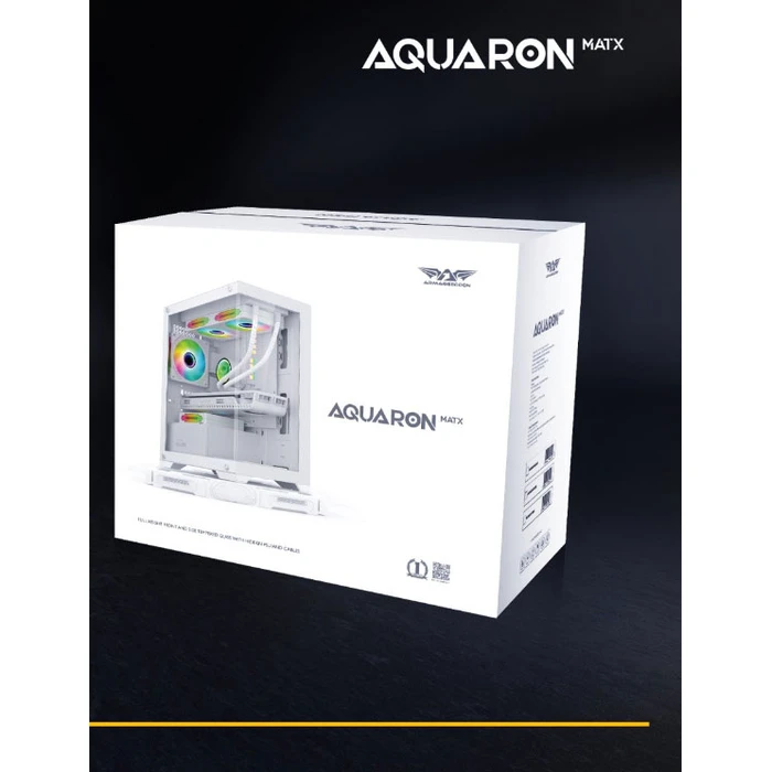 Κουτί Η/Υ Armaggeddon Gaming MATX AQUARON White