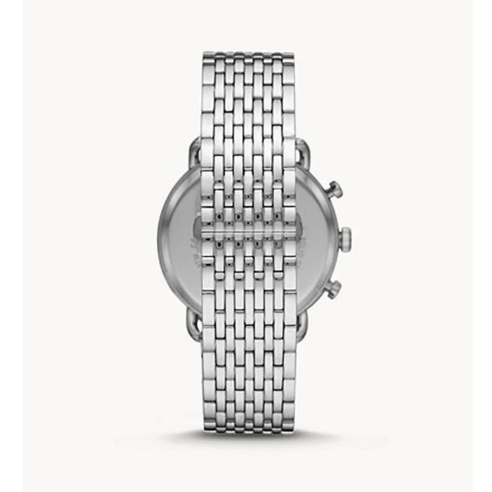 Ανδρικό Ρολόι Armani Ar11239 (43mm) Μεταλλικό Μπρασελέ Ασημί