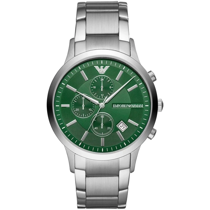 Ανδρικό Ρολόι Armani Ar11507 (43mm) Μεταλλικό Μπρασελέ Ασημί