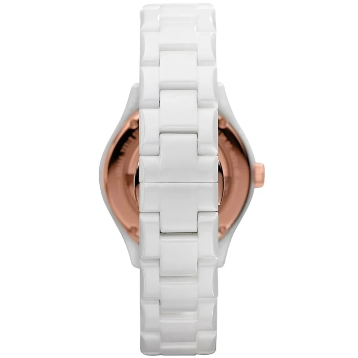 Γυναικείο Ρολόι Armani Ar1418 (28mm) Κεραμικό Μπρασελέ Λευκό