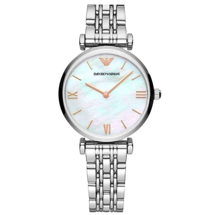 Γυναικείο Ρολόι Armani Ar90004L (32mm) Μεταλλικό Μπρασελέ Ασημί