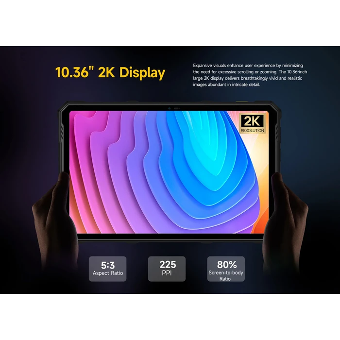 Tablet Ulefone Armor Pad 3 Pro, 10.36", 8/256GB, 33280mAh, 4G, Μαύρο