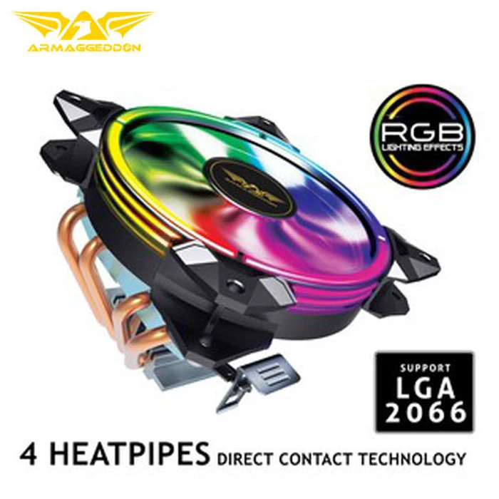Ψύκτρα CPU Armaggeddon 1500 RPM ARTIC STRORM 2 RGB R4 HEATPIPES