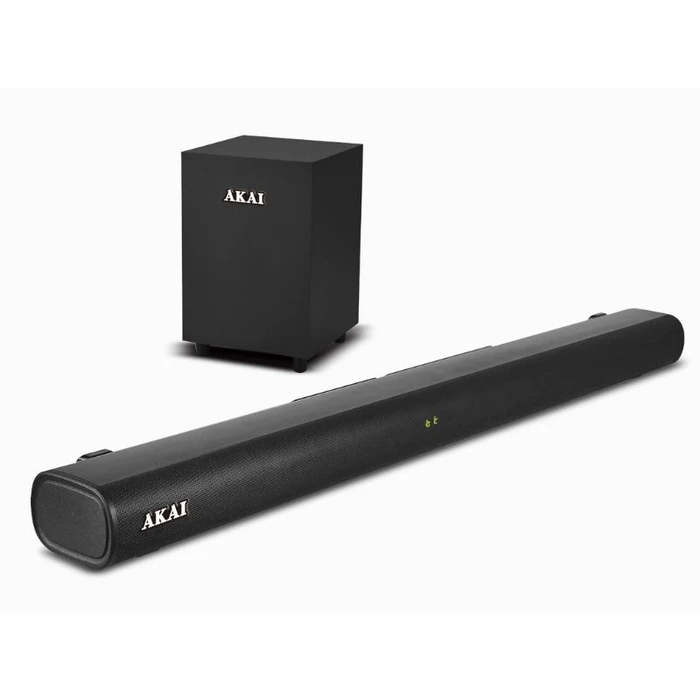 Soundbar Akai ASB-20CSW και ενσύρματο Subwoofer με Bluetooth, USB, AUX, EQ, HDMl, COAX, OPT 80W RMS