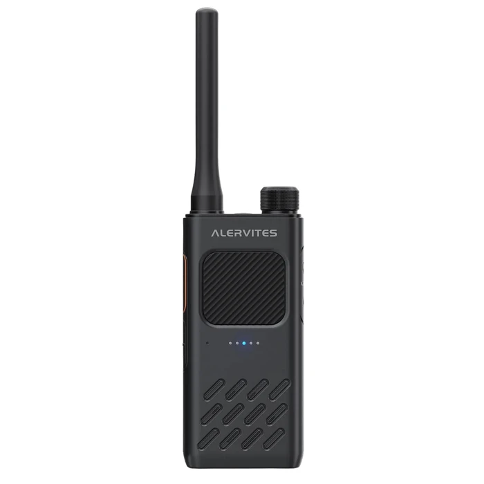 ALERVITES ασύρματος πομποδέκτης AT2 2W UHF 400-480MHz Bluetooth, γκρι