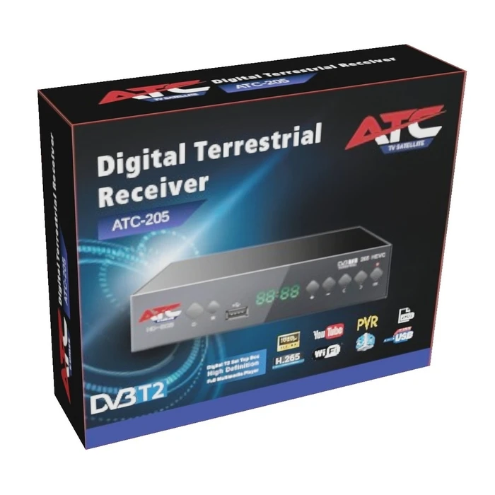 Επίγειος Δέκτης ATC HD-205 T2 H.265