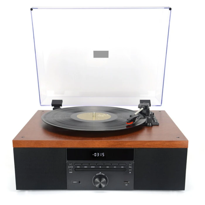 Πικάπ Akai ATT-14BT Bluetooth, CD player, USB, FM, Aux-In, RCA out και ενσωματωμένα ηχεία 10 W