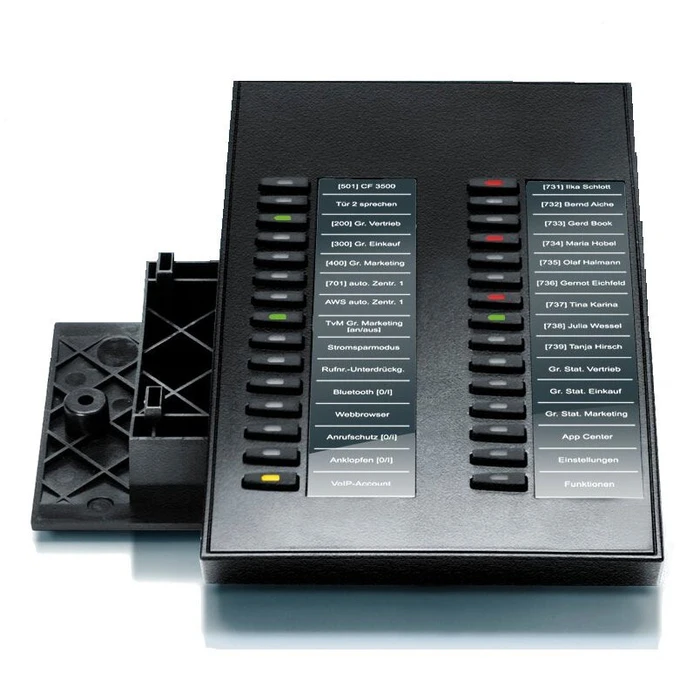 Βάση Για Τηλέφωνο VoIP Auerswald COMfortel Xtension300 Tastenerw. Μαύρη