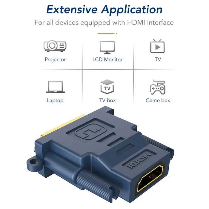CABLETIME HDMI to DVI Adapter AV599-HA05R-GB, 1080p, Black