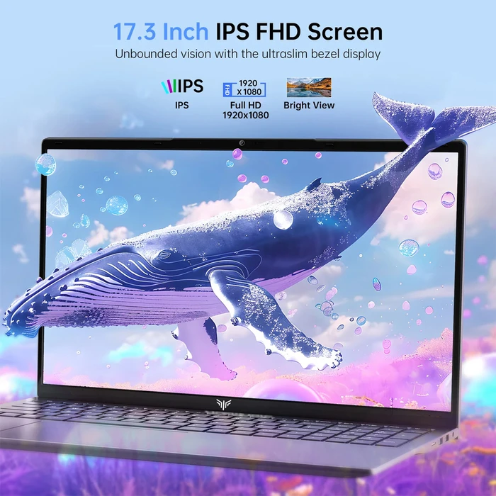 ACEMAGIC 17.3" Laptop AMD Ryzen 3 4300U 16GB RAM 512GB SSD Windows 11 Pro (International English Keyboard)