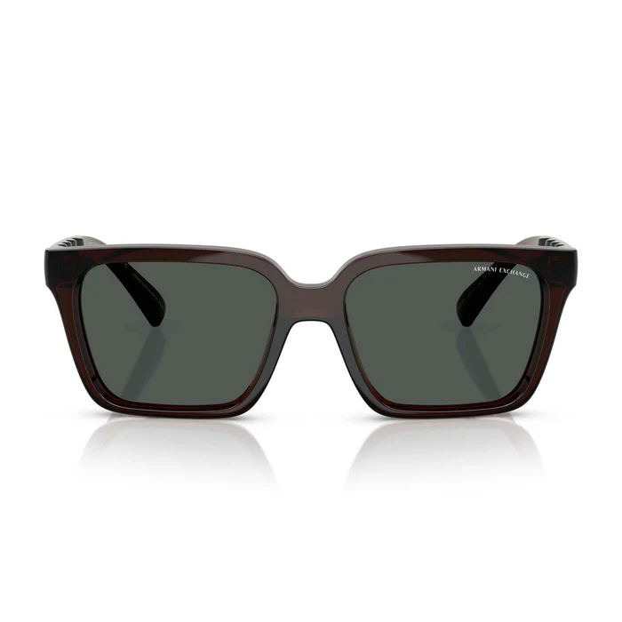 Armani Exchange Unisex Sunglasses AX4147S 835773 — 56/17/145 mm, Grey lenses, Injected frame