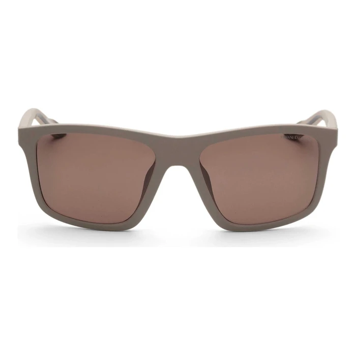 Armani Exchange Men's Sunglasses AX4149SU-836173 (56/18/145 mm) Brown Lens, Beige Plastic Frame
