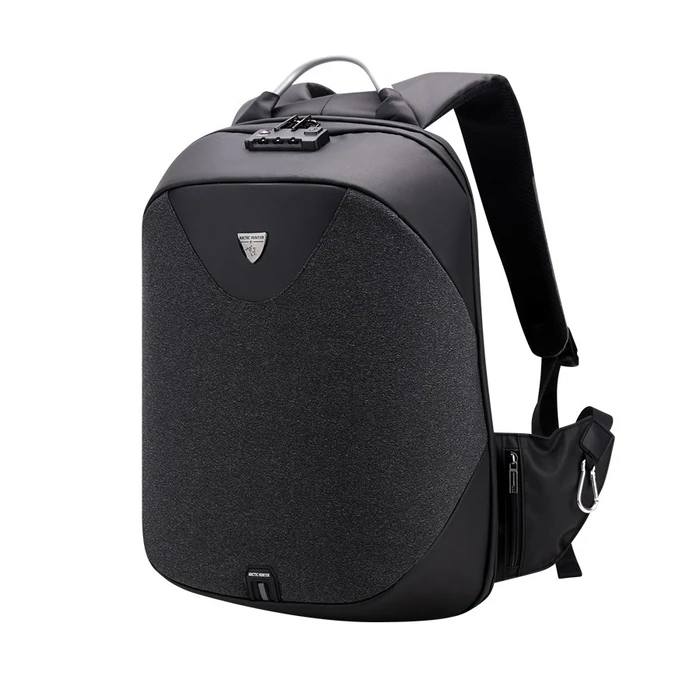 Τσάντα Laptop Arctic Hunter Πλάτης B00208 15.6", Λουκέτο Tsa, 24L, Μαύρη