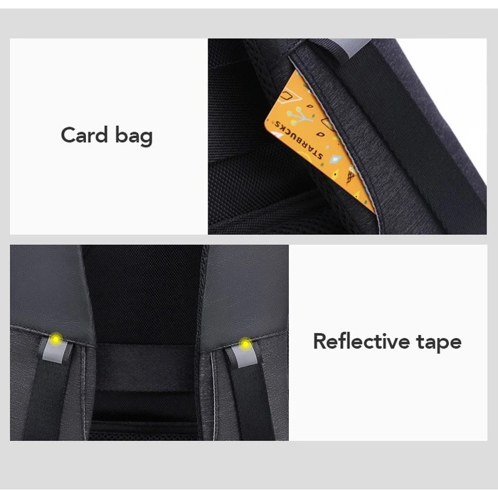 Τσάντα Laptop Arctic Hunter Πλάτης B00218 15.6", Usb, 24L, Μαύρη