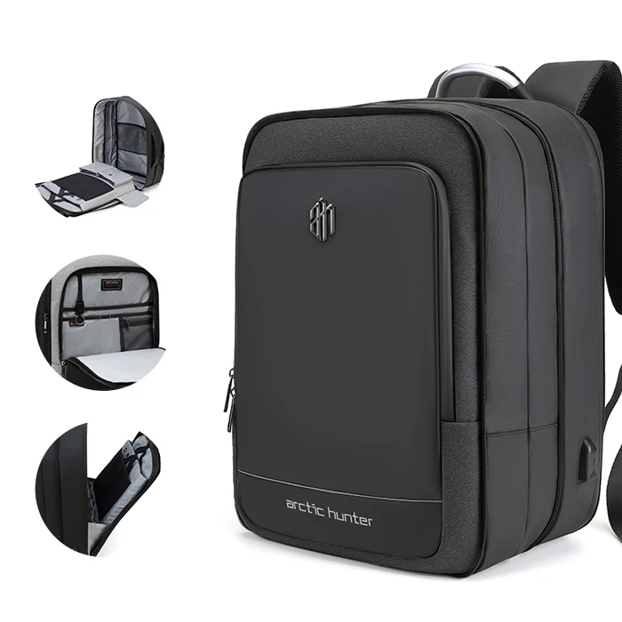 Τσάντα Laptop Arctic Hunter Πλάτης B00227L 17", 41L, Usb, Μαύρη