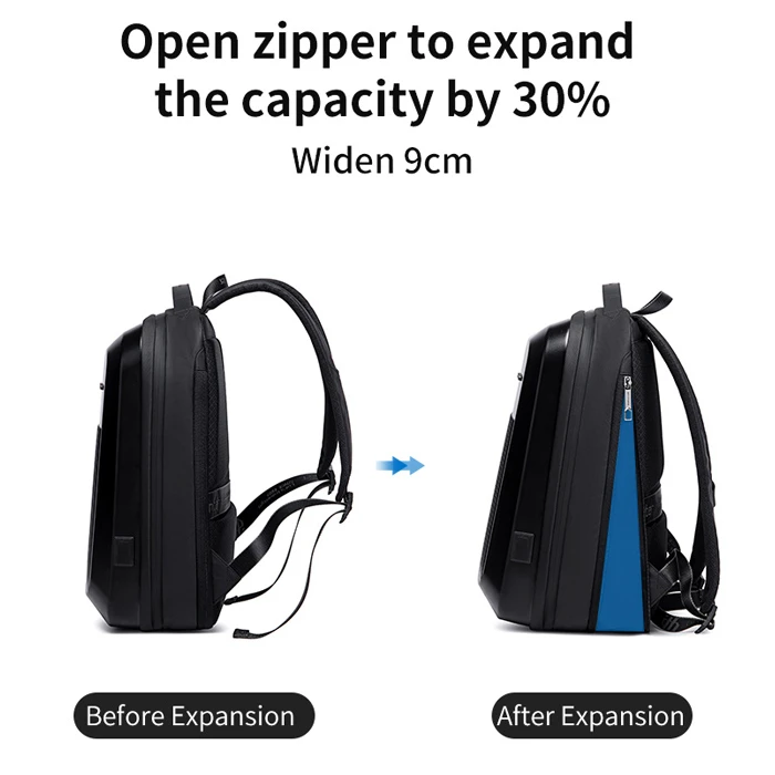 Τσάντα Πλάτης Arctic Hunter B00487 Θήκη Laptop 15.6" Λουκέτο Tsa Μαύρη