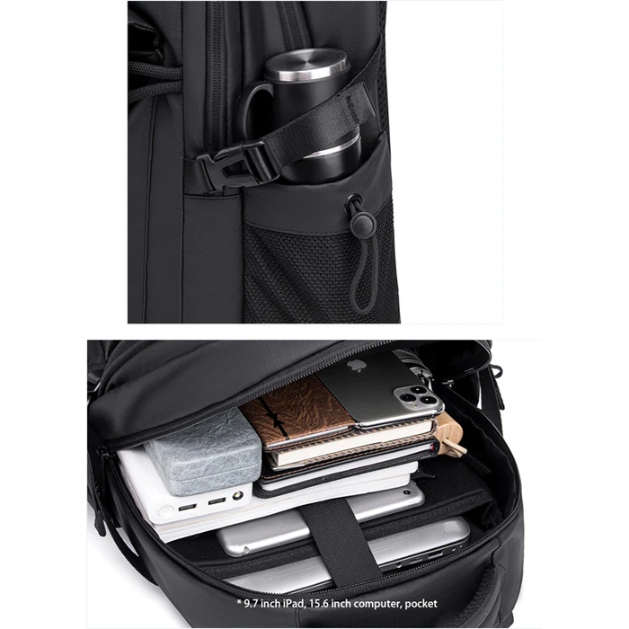 Τσάντα Πλάτης Arctic Hunter B00531 Με Θήκη Laptop 15.6" 25l Μαύρη