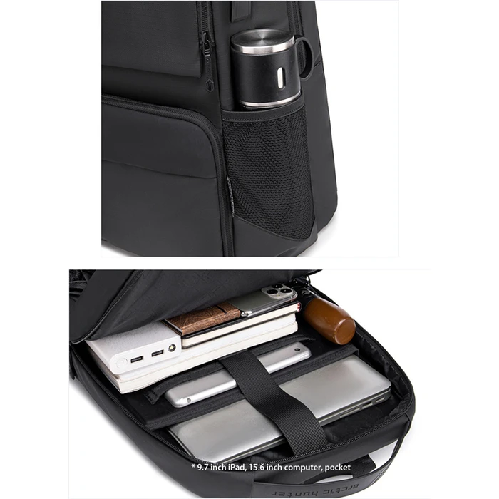 Τσάντα Πλάτης Arctic Hunter B00532 Με Θήκη Laptop 15.6" Usb 28l Γκρι